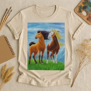 Horse Painted T-Shirt